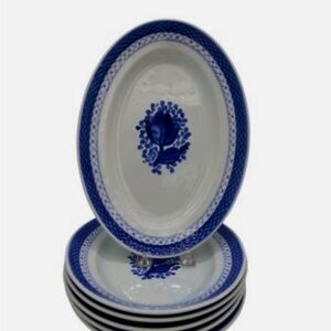 Blue and White Royal Copenhagen Oval Platter Tulip Sold Separately - 4 Available